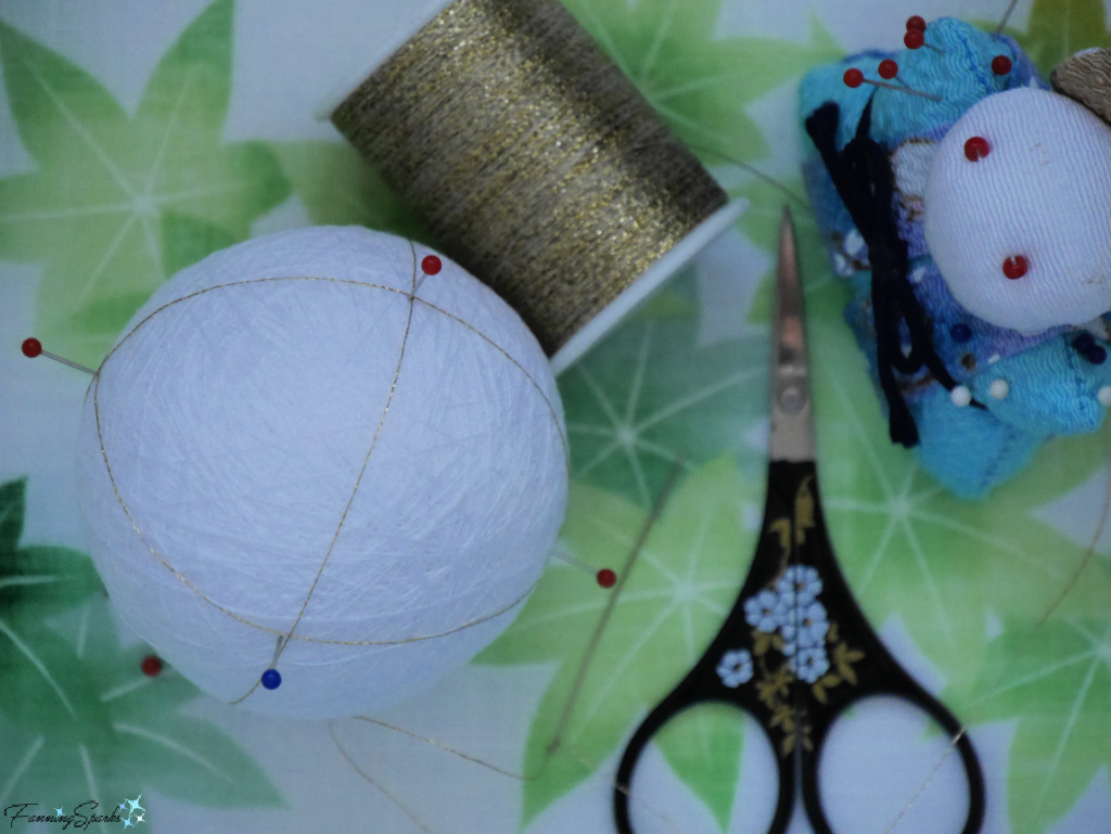 Sewing Guidelines for Simple 4-Division on Temari Core   @FanningSparks