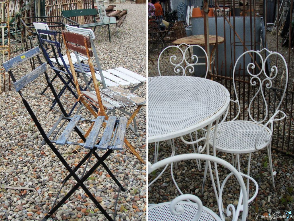 Bistro Seating at Antique market in Tongeren Belgium   @FanningSparks