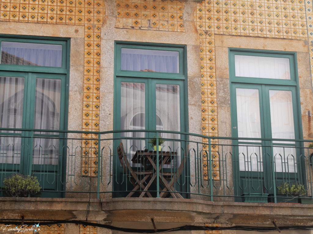 Bistro Seating on Private Balcony in Porto Portugal   @FanningSparks