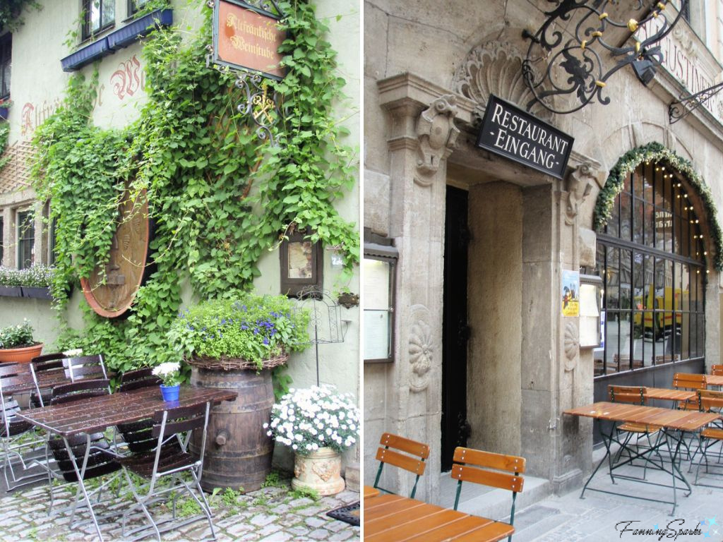 Simple Bistro Seating in Rothenburg and Munich Germany   @FanningSparks