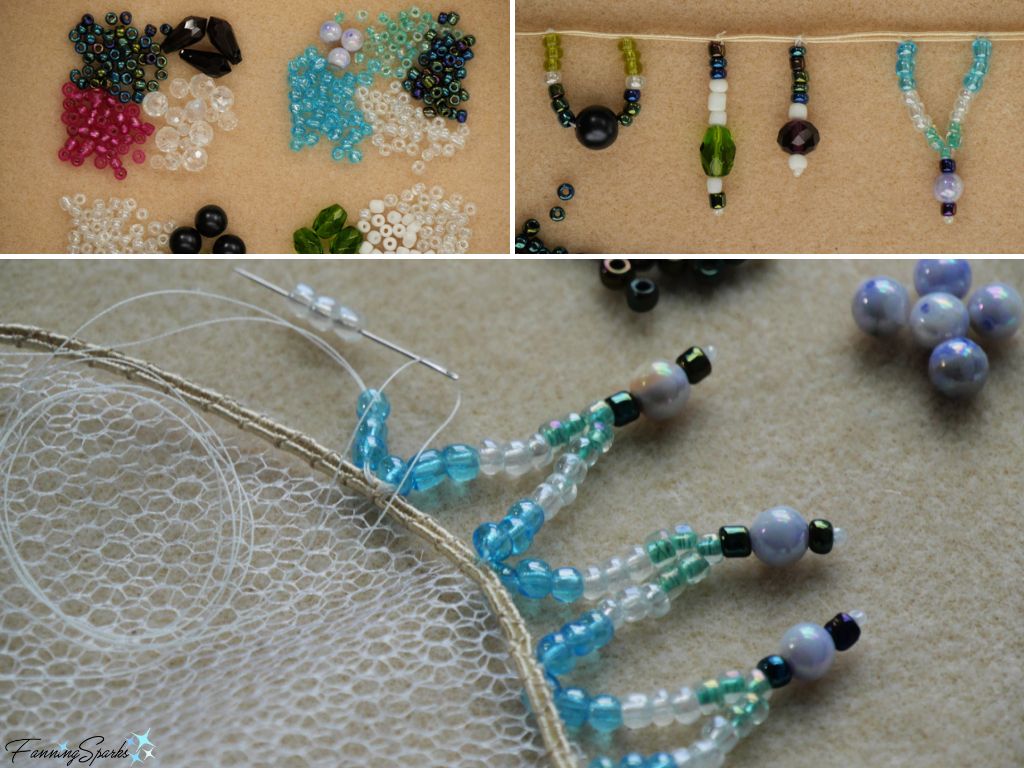 Steps to Design and Attach Beaded Trim   @FanningSparks