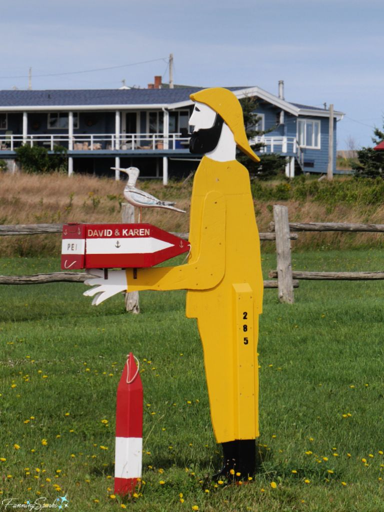 Folk Art Fisherman Mailbox on Prince Edward Island   @FanningSparks