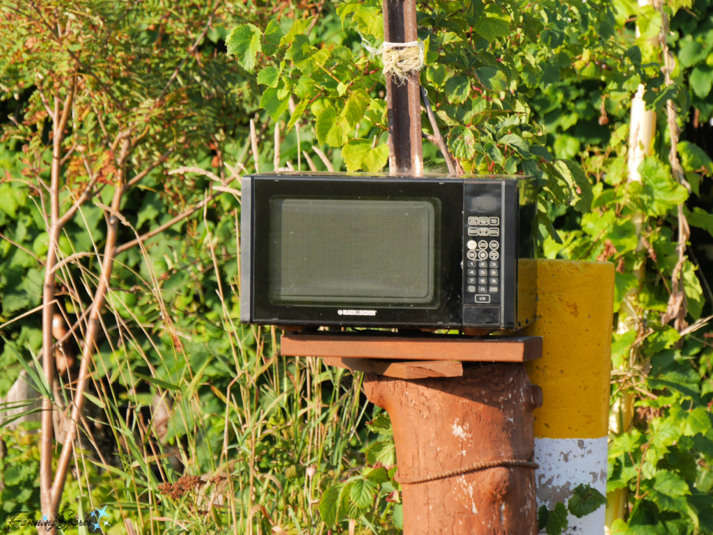 Microwave Oven Mailbox Closeup on Prince Edward Island   @FanningSparks