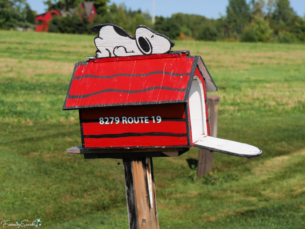 Snoopy on Doghouse Mailbox in Prince Edward Island   @FanningSparks