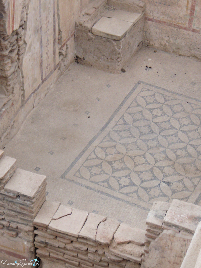 Ancient Mosaic Floor Interior Room in Ephesus Turkey   @FanningSparks