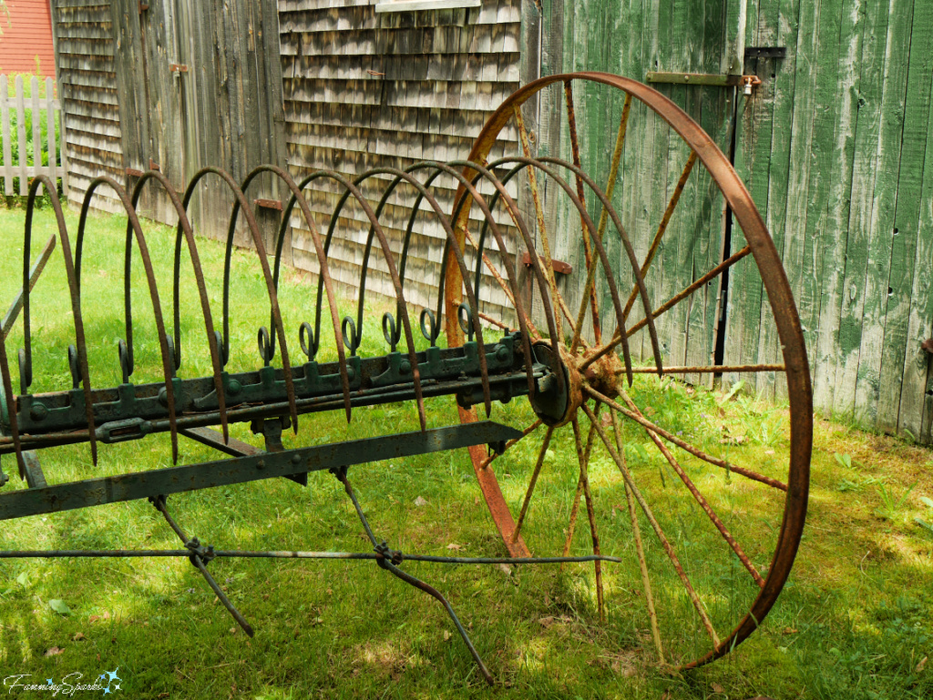 Back View of Hay Rake at Sherbrooke Village Nova Scotia   @FanningSparks