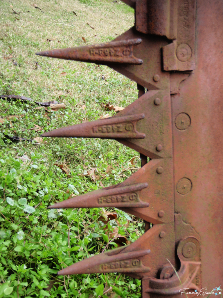 Closeup View of Finger-Bar Mower at Reynolds Nature Preserve in Georgia   @FanningSparks