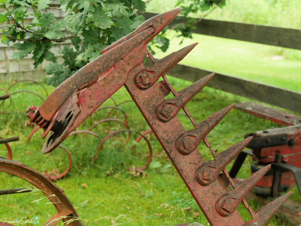 Closeup View of Finger-Bar Mower at Sherbrooke Village Nova Scotia   @FanningSparks