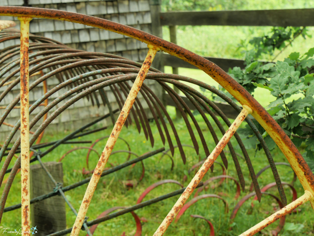 Closeup of Hay Rake at Sherbrooke Village Nova Scotia   @FanningSparks