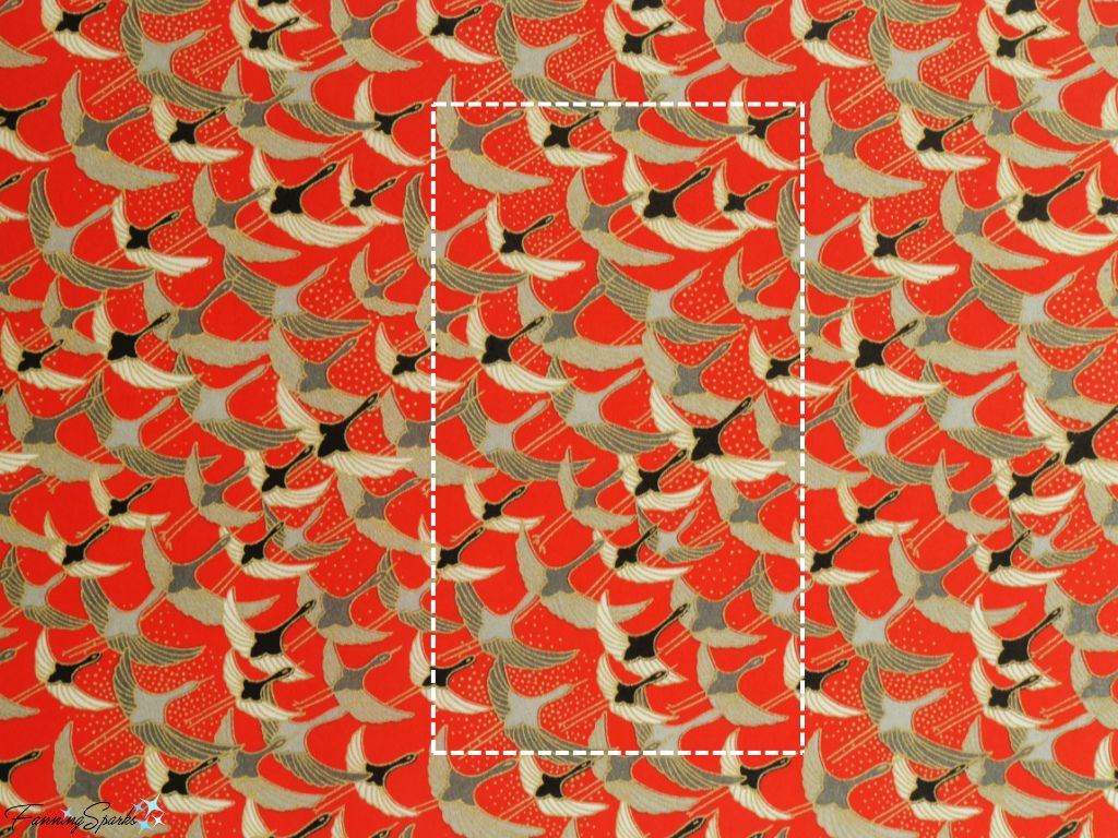 Decorative Paper – Red with Cranes – from Japan with Repeat   @FanningSparks