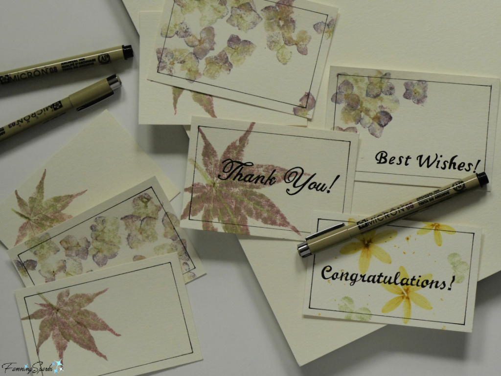 Hammered Flower Gift Cards   @FanningSparks