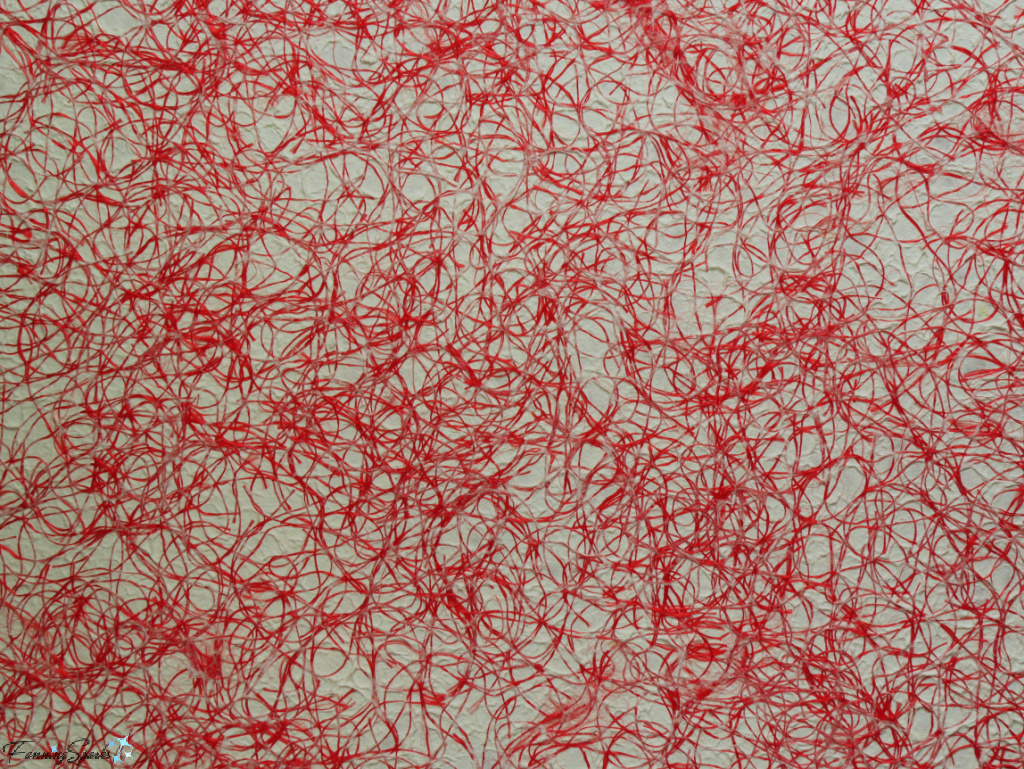 Hand Crafted Paper – White with Red Silk Thread – from Thailand   @FanningSparks