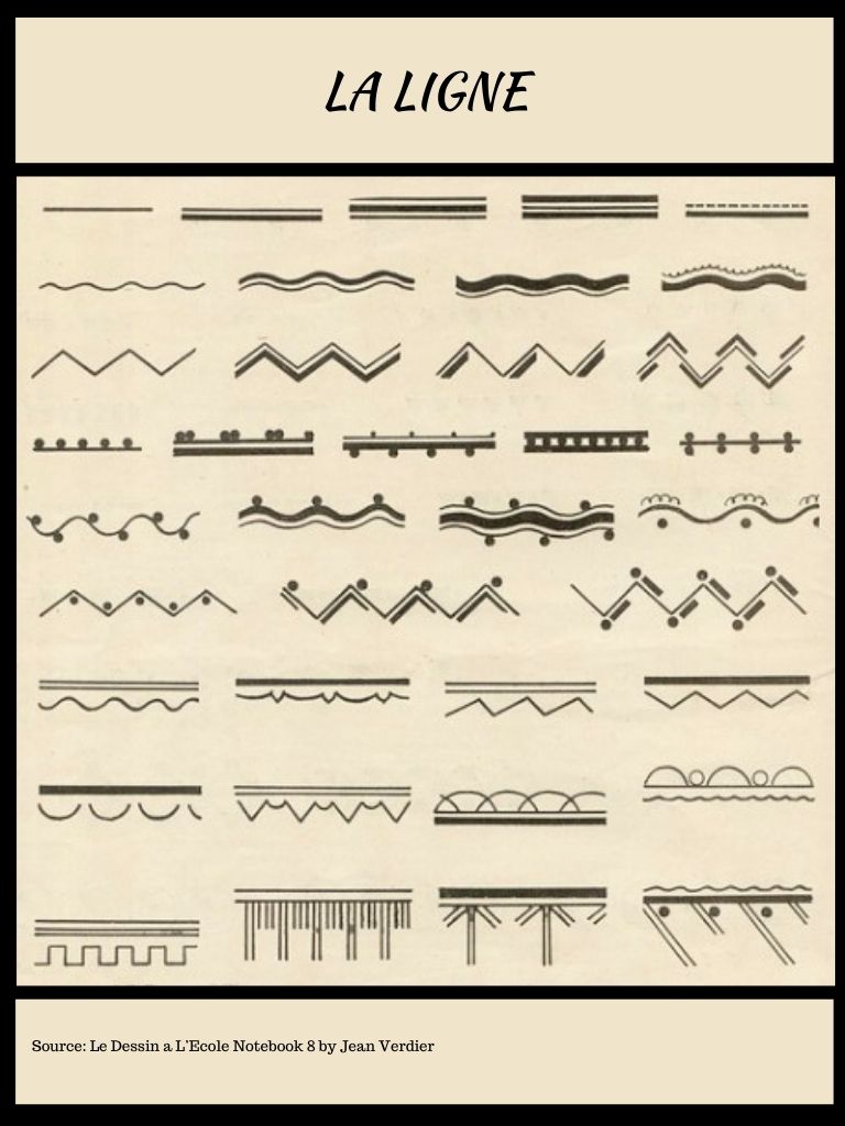 La Ligne from Le Dessin a L’Ecole Notebook 8 by Jean Verdier   @FanningSparks