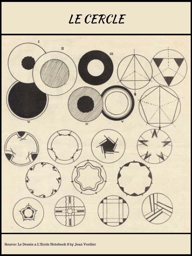 Le Cercle from Le Dessin L’Ecole Notebook 8 by Jean Verdier   @FanningSparks