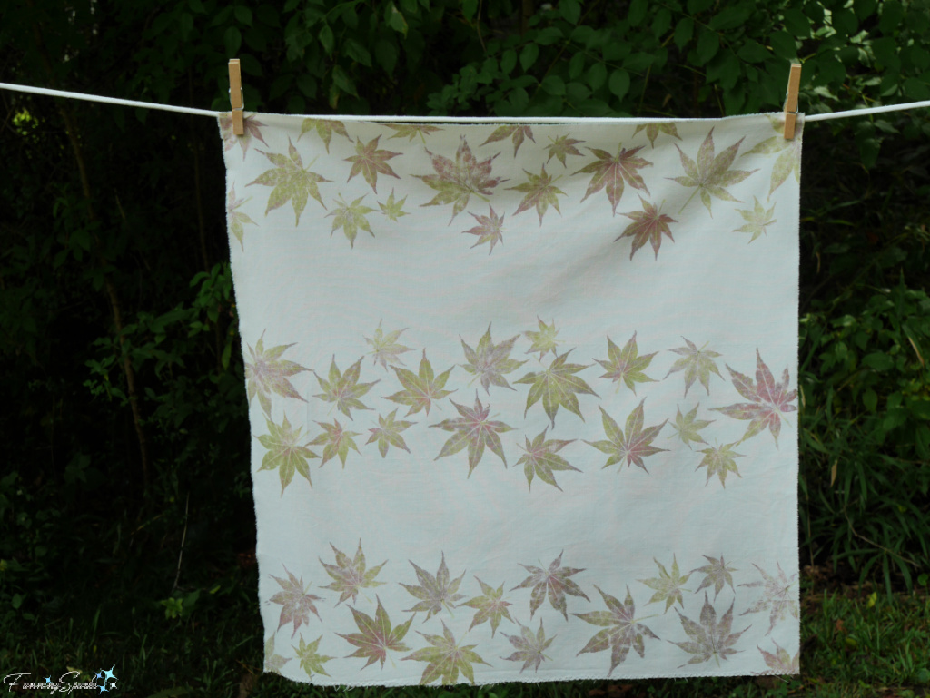 My Japanese Maple Leaves Hammered Flower Furoshiki V1   @FanningSparks