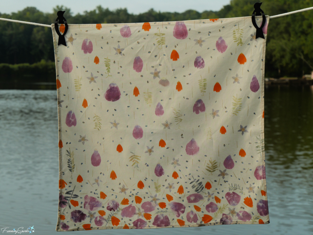 My Raining Petals Hammered Flower Furoshiki   @FanningSparks