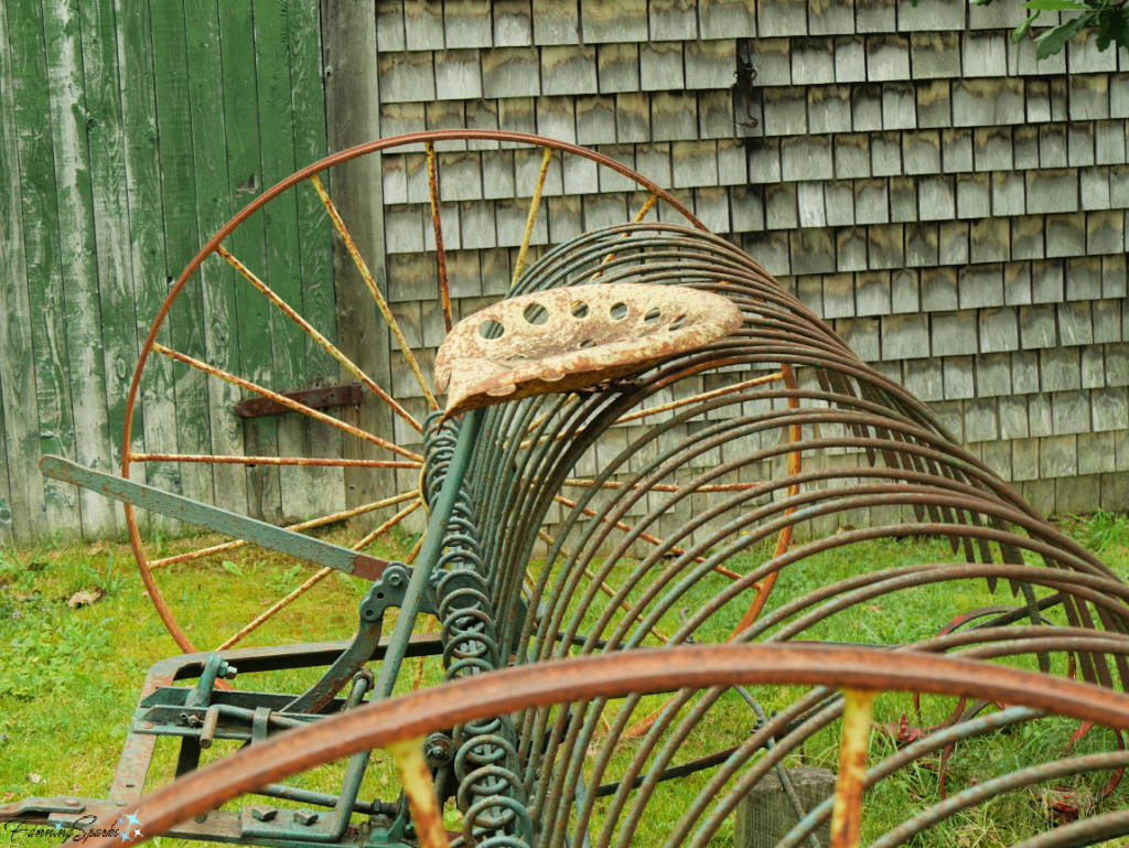 Side View of Hay Rake at Sherbrooke Village Nova Scotia   @FanningSparks