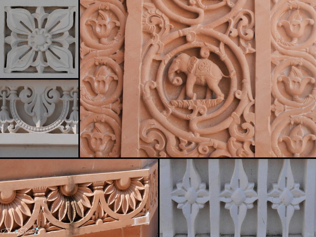 Various Carved Stone Motifs at BAPS Shri Swaminarayan Hindu Temple in Lilburn Georgia   @FanningSparks