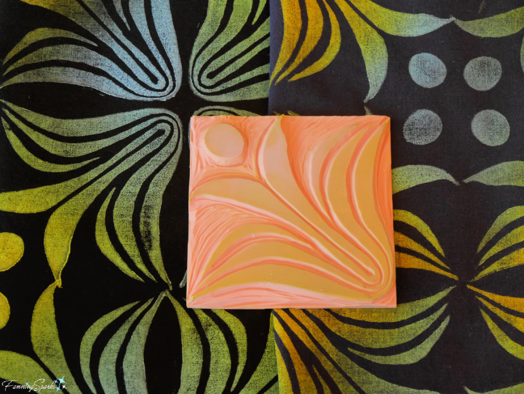 Andrea Emmons Carved Block with Printed Fabric 1   @FanningSparks