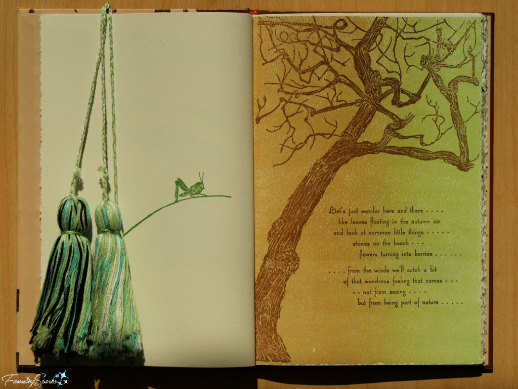 Part of Nature Page from A Walk with Me by Gwen Frostic   @FanningSparks