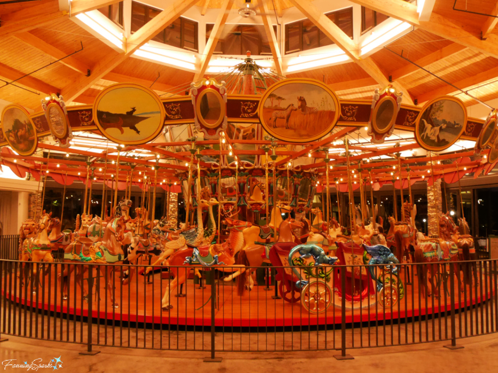 Burlington Park Carousel at Night in Burlington NC   @FanningSparks