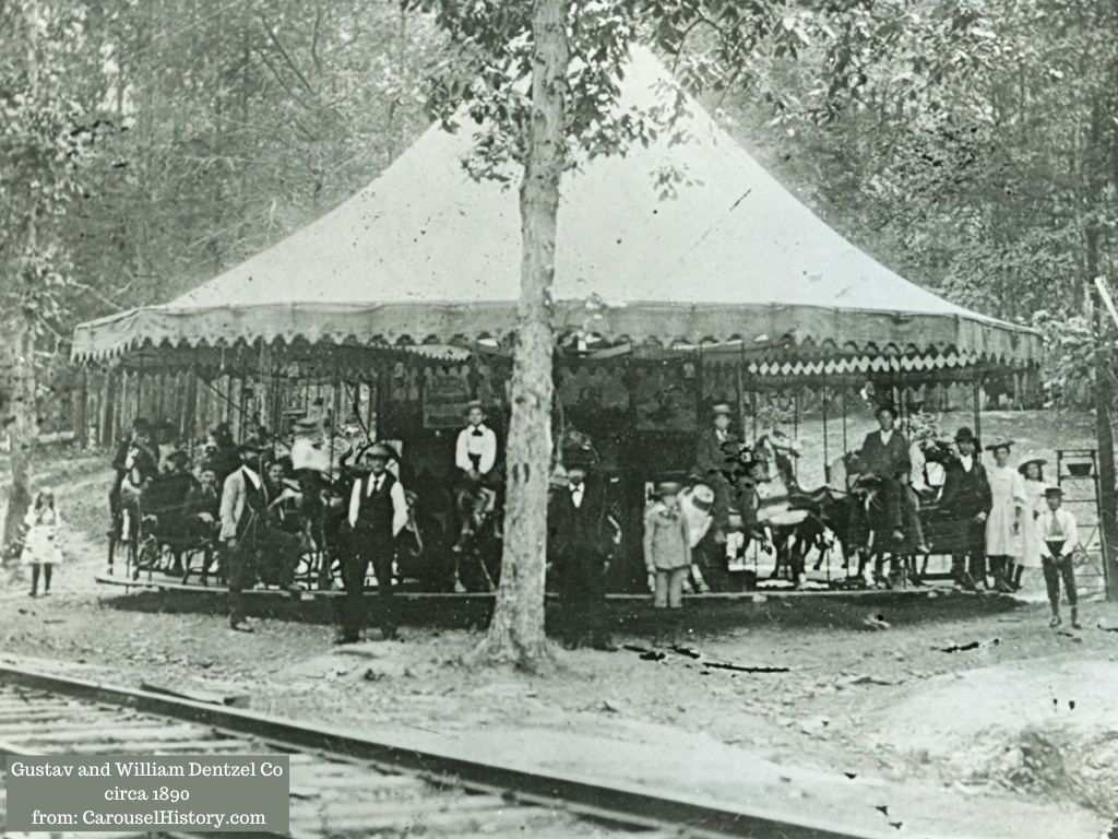 Gustav and William Dentzel Co circa 1890 from CarouselHistory.com 