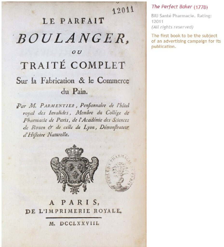 Le Parfait Boulanger The Perfect Baker 1778