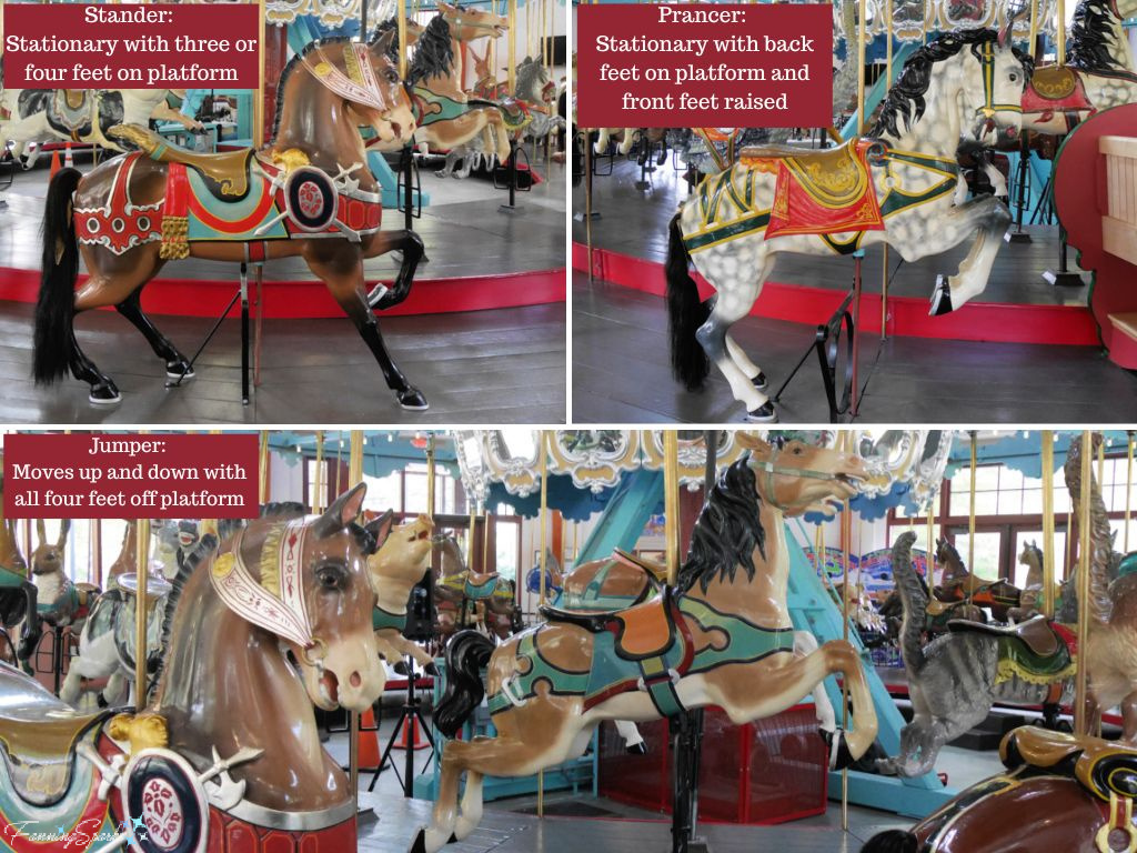 Stander Prancer and Jumper on Pullen Park Carousel in Raleigh NC   @FanningSparks