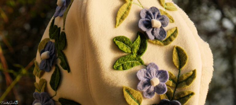 Scoodie Appliqued with Leaves and Flowers @FanningSparks