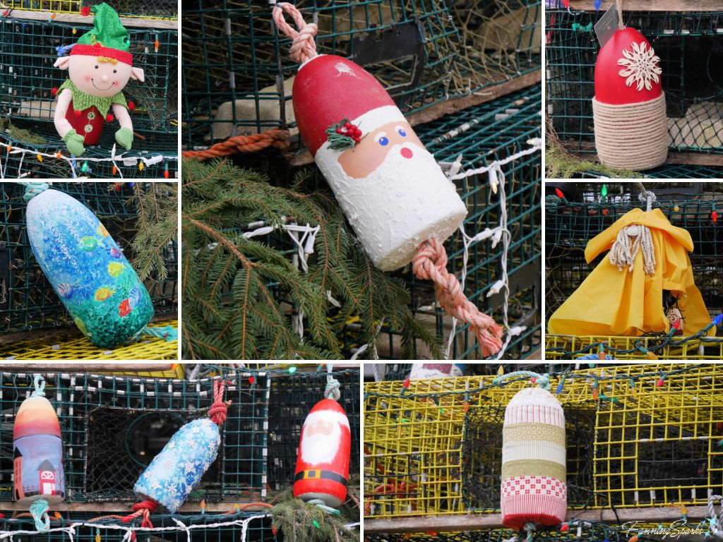 Buoys on St Andrews Lobster Trap Christmas Tree   @FanningSparks