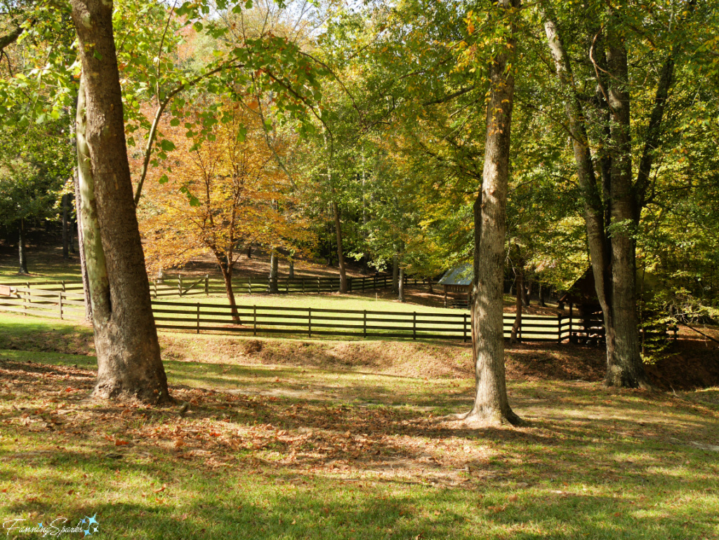 Fenced Field En Route to Creek Cabin at Stepback in Eatonton Georgia   @FanningSparks