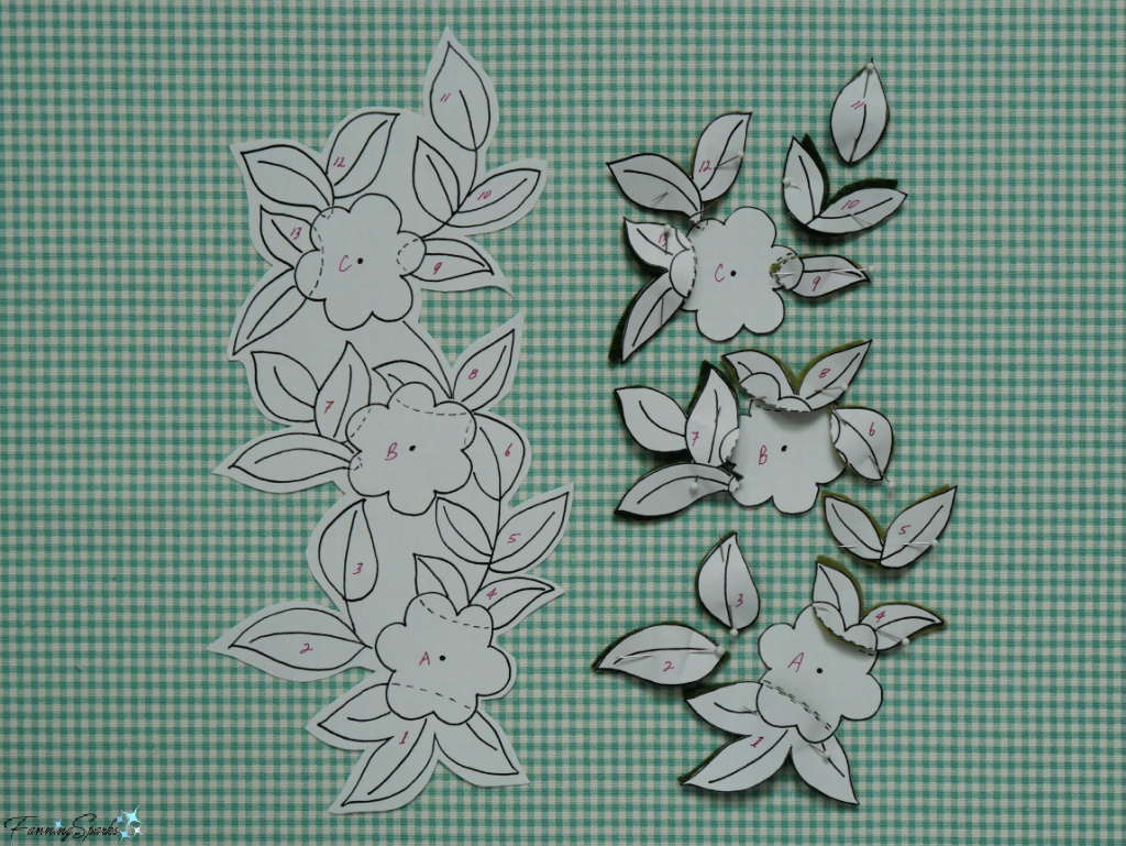 Leaves and Flowers Applique Pattern Pieces   @FanningSparks