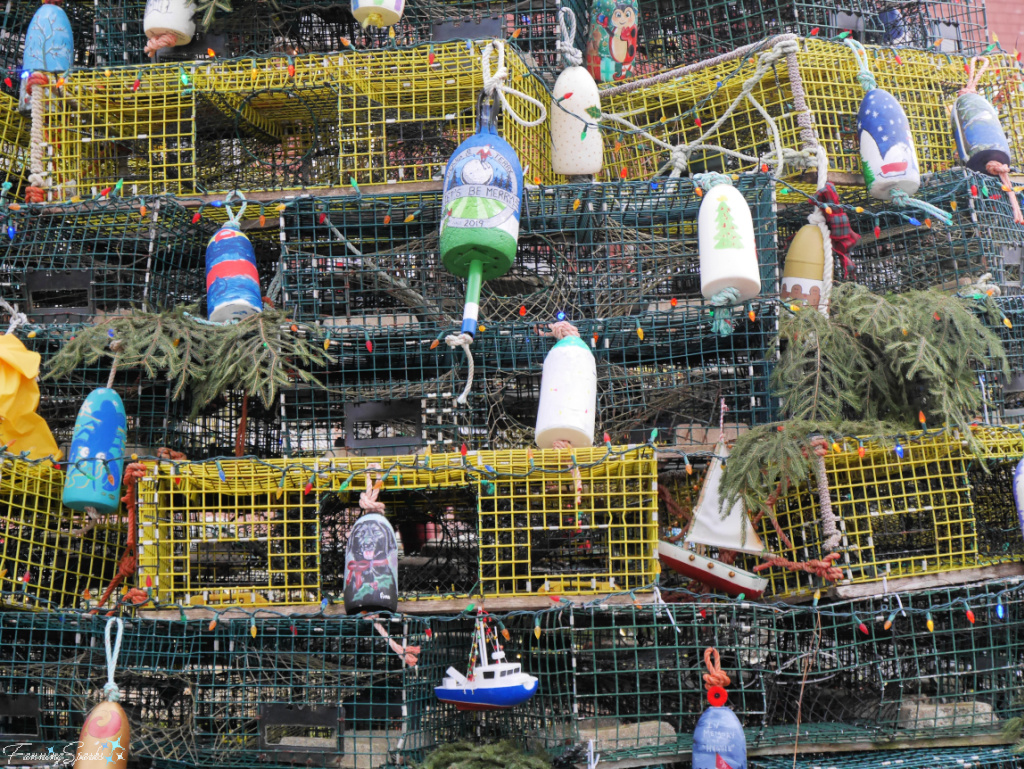 Nautical Decorations on St Andrews Lobster Trap Christmas Tree   @FanningSparks