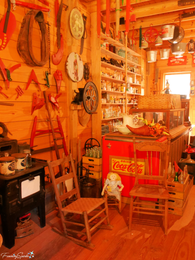 Pierce Country Store Interior at Stepback in Eatonton Georgia   @FanningSparks