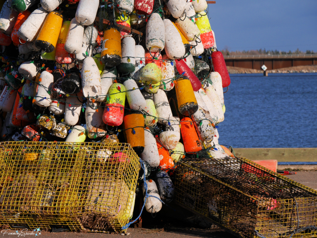 Pugwash Lobster Buoy Christmas Tree Closeup   @FanningSparks