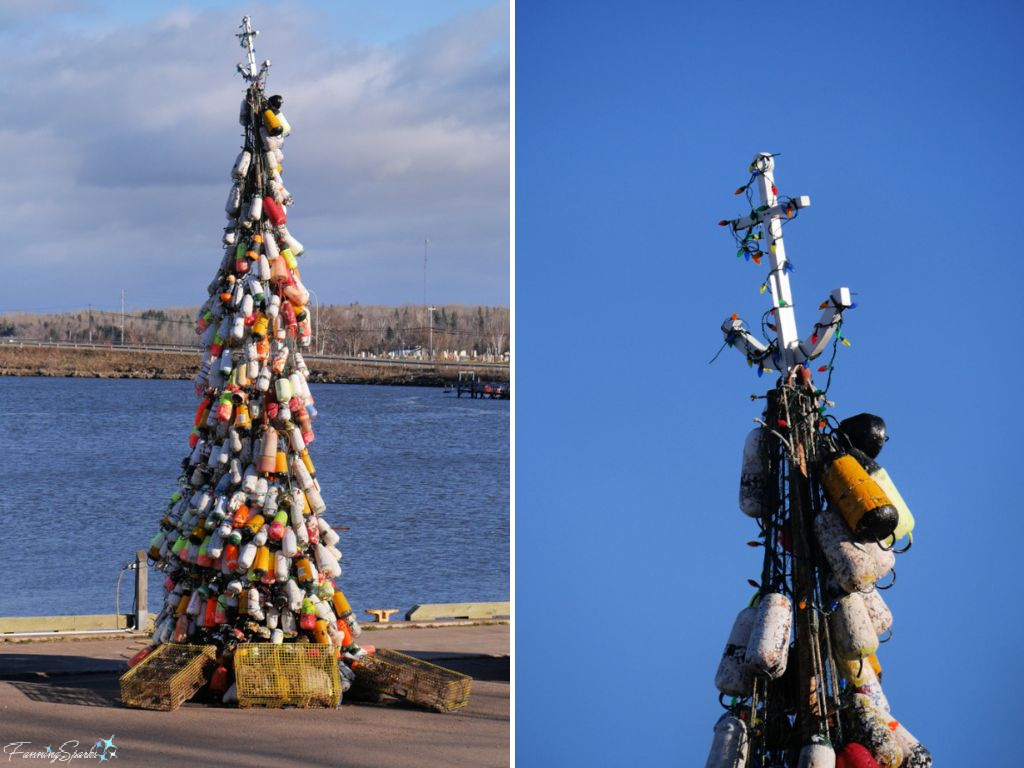 Pugwash Lobster Buoy Christmas Tree and Anchor Top  @FanningSparks 