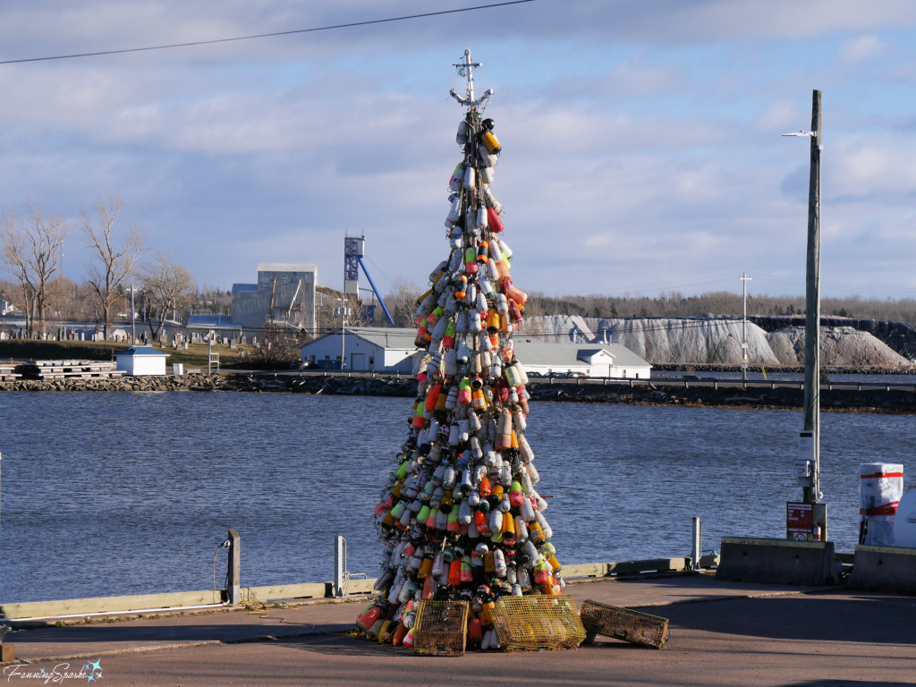 Pugwash Lobster Buoy Christmas Tree on Wharf   @FanningSparks