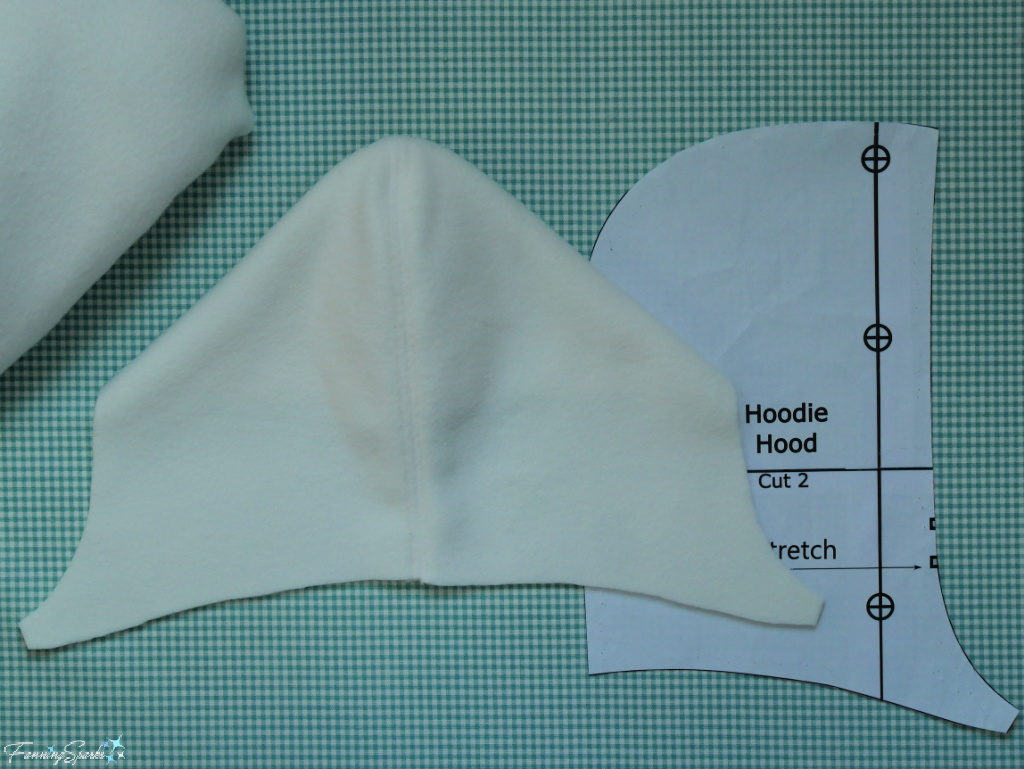 Sewing Hood on Mad Cap Hats Hoodie Scarf   @FanningSparks