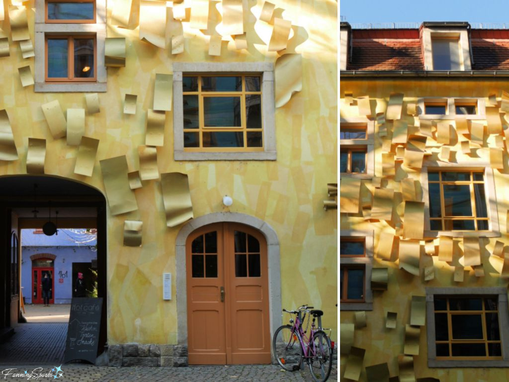 Ribbons Hof der Elemente Art Passageway in Dresden Germany   @FanningSparks