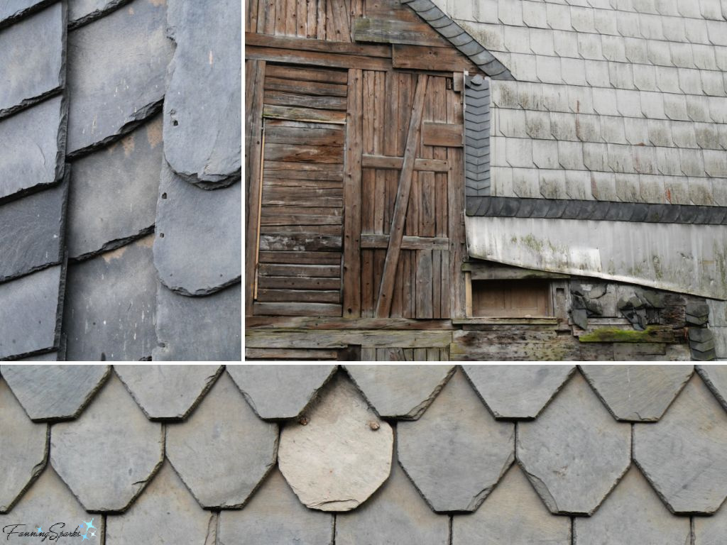 Closer Look at Slate-Covered Buildings in Lauscha Germany   @FanningSparks