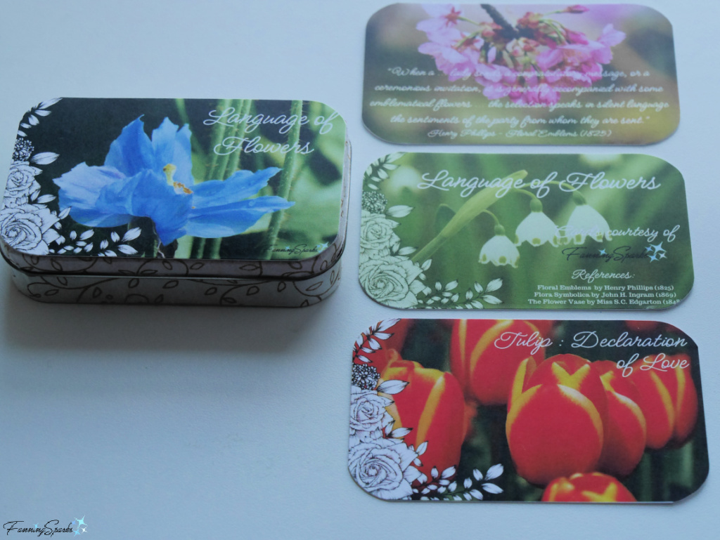 Decorating Surfaces of Language of Flowers Mini Card Box   @FanningSparks