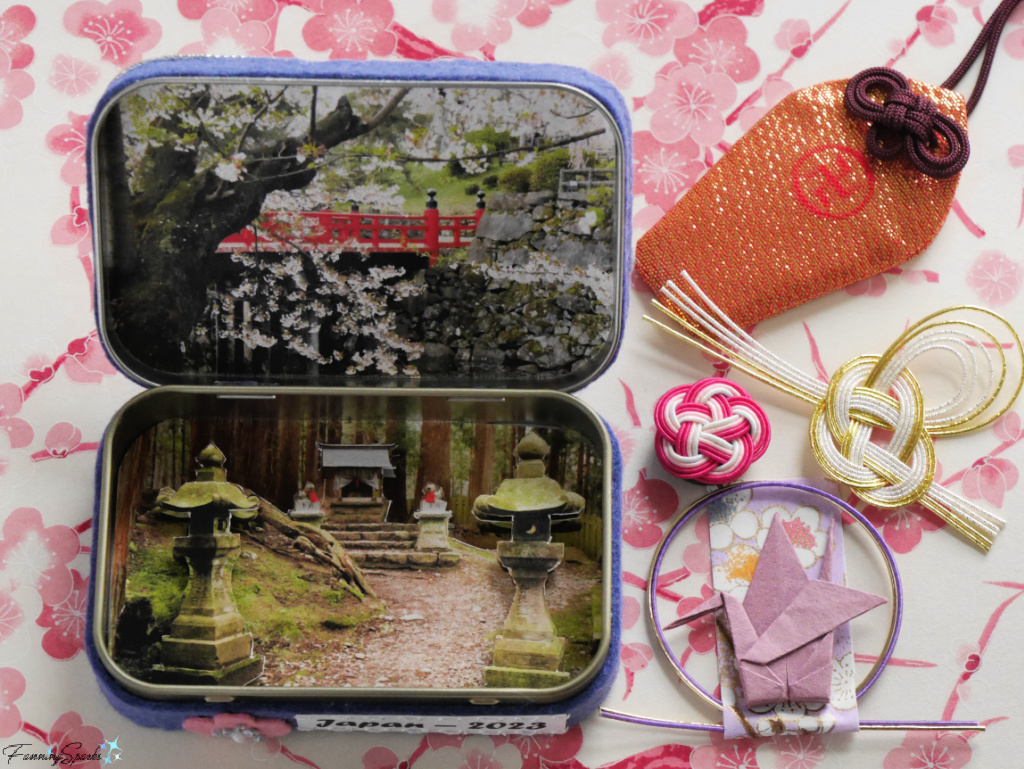 Inside and Contents of My Japan Travel Memories Mini Tin @FanningSparks