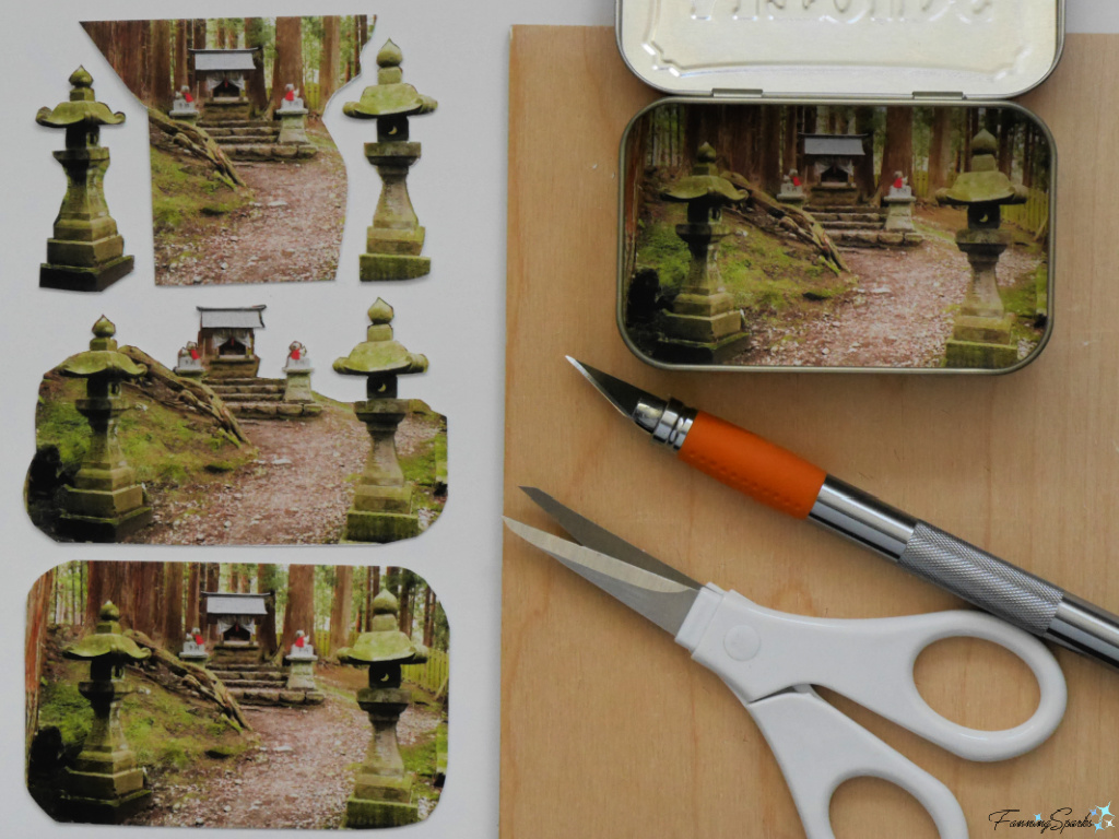 Making Diorama of Iwakiyama Shrine in Hyakuzawa Japan @FanningSparks