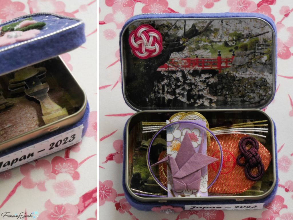 Opening My Japan Travel Memories Mini Tin   @FanningSparks