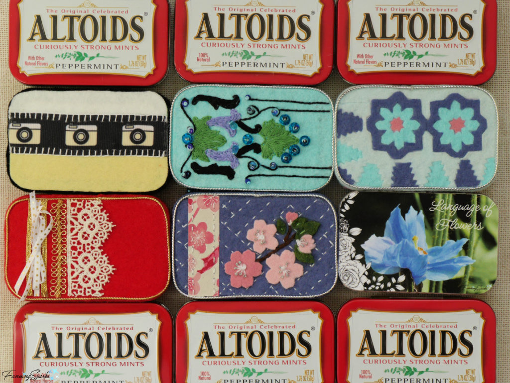 Assortment of Repurposed Altoids Tins   @FanningSparks