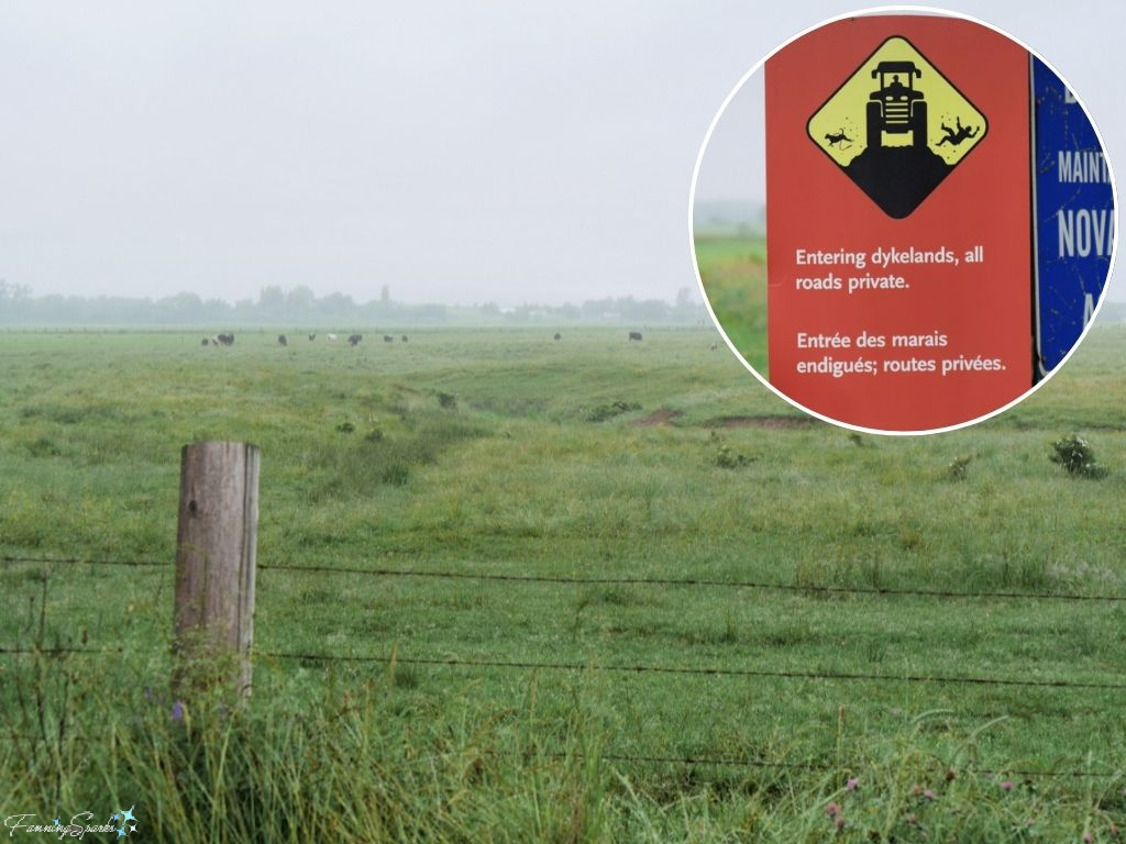 Dykelands Road Warning Sign in Grand Pré Nova Scotia   @FanningSparks