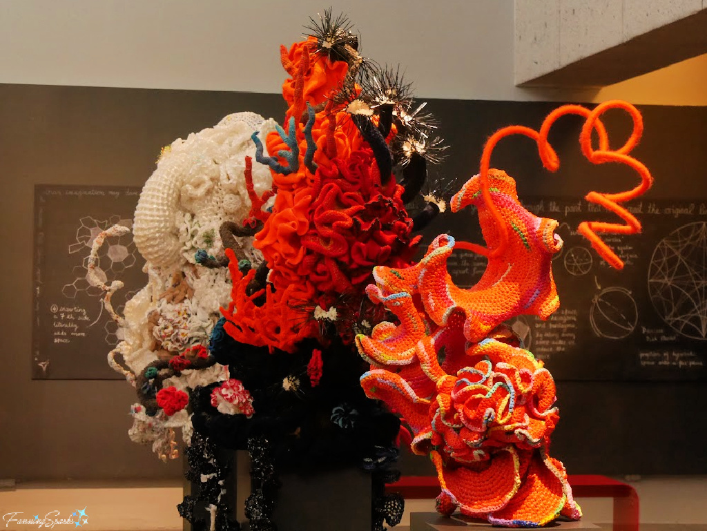 EA Artwork in Institute for Figuring Crochet Coral Reef at Museum of Design Atlanta   @FanningSparks