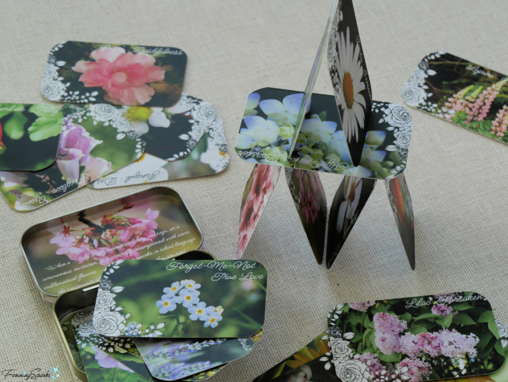 Language of Flowers Stacked Mini Cards with Open Decorated Box   @FanningSparks