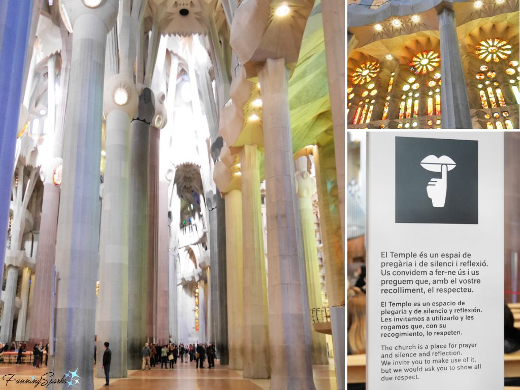 Show Respect Sign in Sagrada Família in Barcelona Spain   @FanningSparks