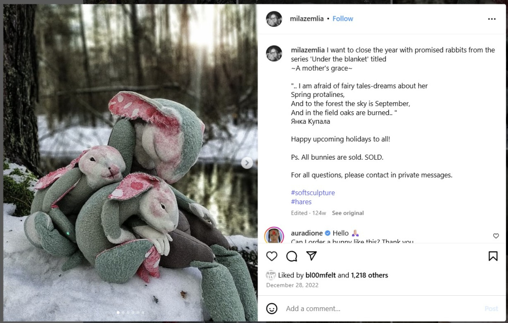 A Mothers Grace by Mila Zemliakova - from Instagram